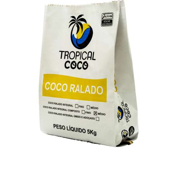 Coco Ralado Integral Composto Médio - 5kg